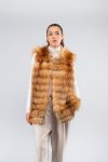 Gilet in volpe rossa