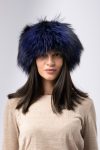 Colbacco in volpe argentata – blu